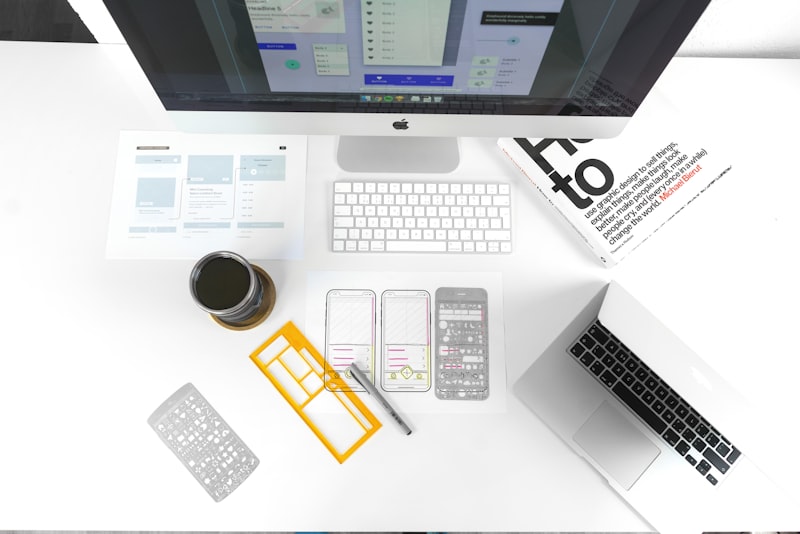 Website design and development workspace